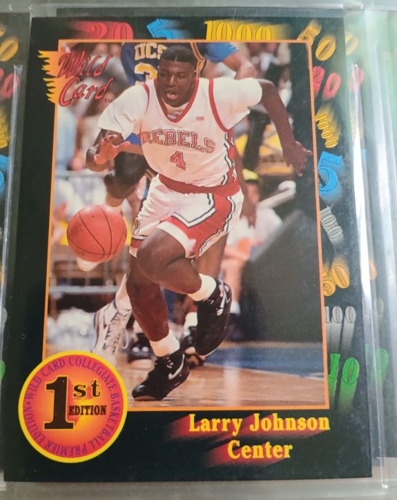 1992 Wild Card Collegiate #24 Larry Johnson — front