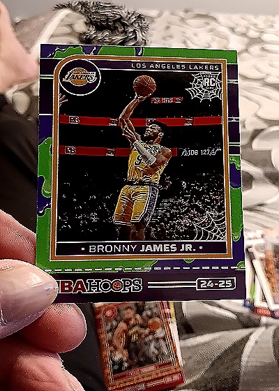 2024-25 Panini NBA Hoops Haunted Hoops #279 Bronny James Jr. — front