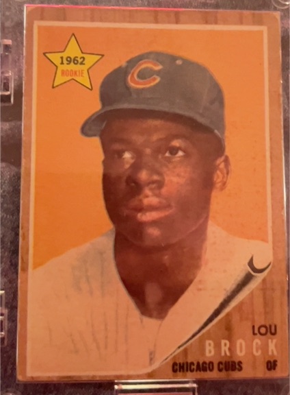 1962 Topps #387 Lou Brock — front