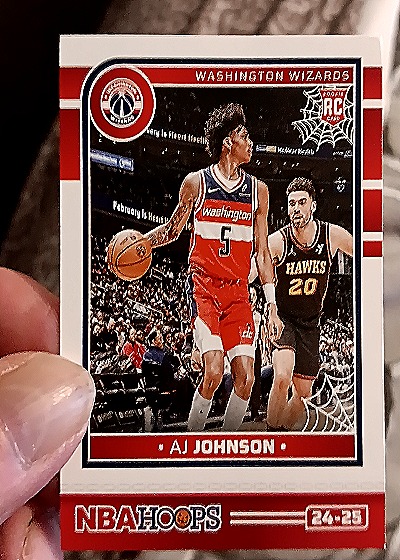 2024-25 Panini Haunted Hoops #242 AJ Johnson — front