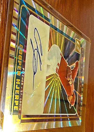 2022 Donruss Signature Series #SS-CH Cooper Hjerpe — front