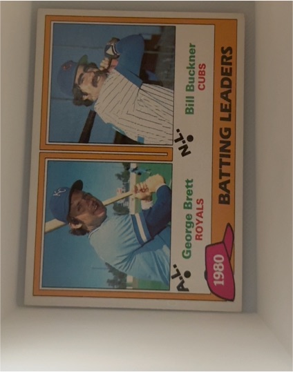 1981 Topps #1 1980 Batting Leaders George Brett / Bill Buckner — front