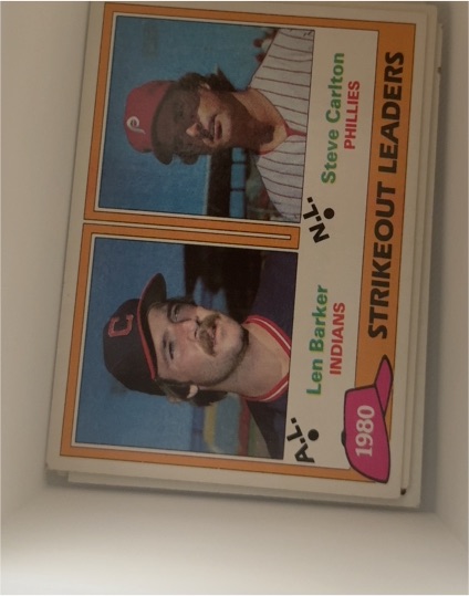 1981 Topps #6 Len Barker/Steve Carlton — front