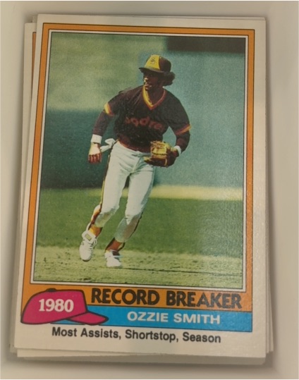 1981 Topps #207 Ozzie Smith Record Breaker — front