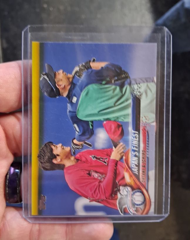 2018 Topps Update #US153 Shohei Ohtani / Ichiro Suzuki Japan's Finest Rookie Card — front