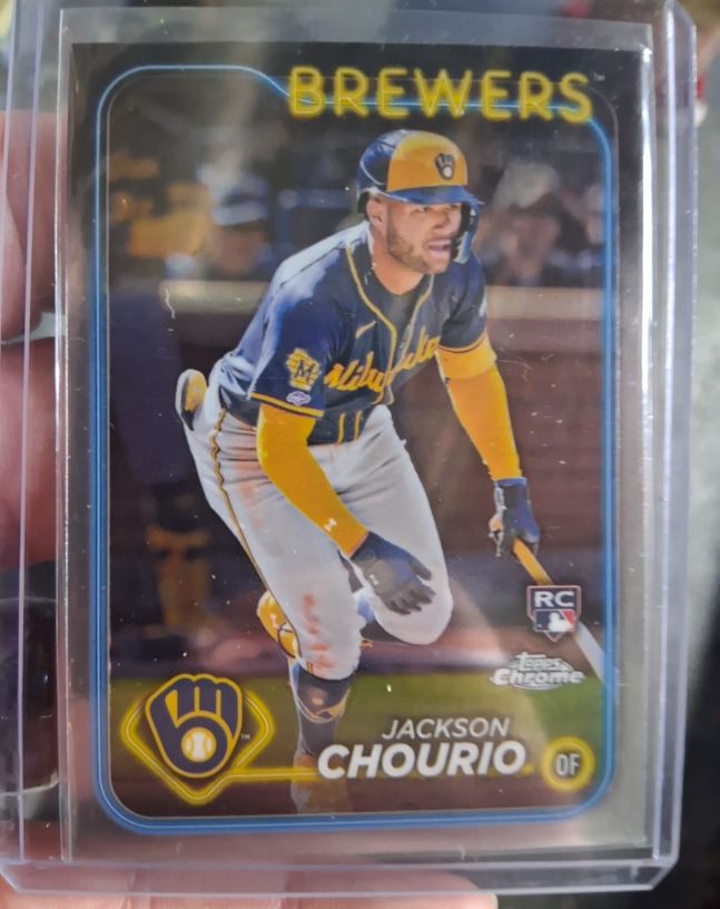 2024 Topps Chrome #161 Jackson Chourio — front