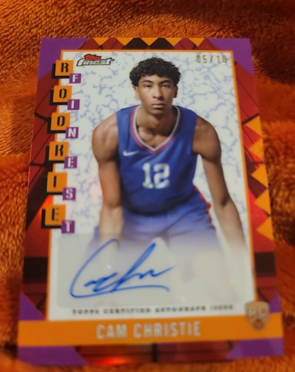 2024-25 Topps Finest #RFA-CC Cam Christie — front