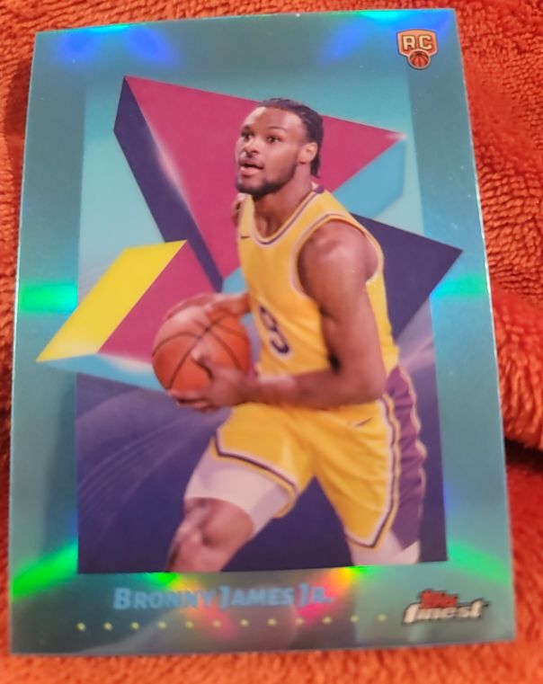 2024-25 Topps Finest #43 Bronny James Jr. — front