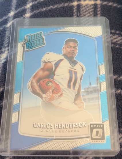 2017 Panini Donruss Optic #186 Carlos Henderson — front
