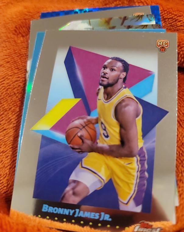 2024-25 Topps Finest #43 Bronny James Jr. — front