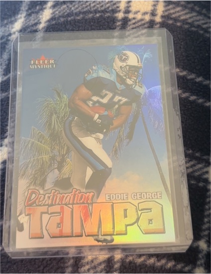 2000 Fleer Mystique Destination Tampa #7DT Eddie George — front