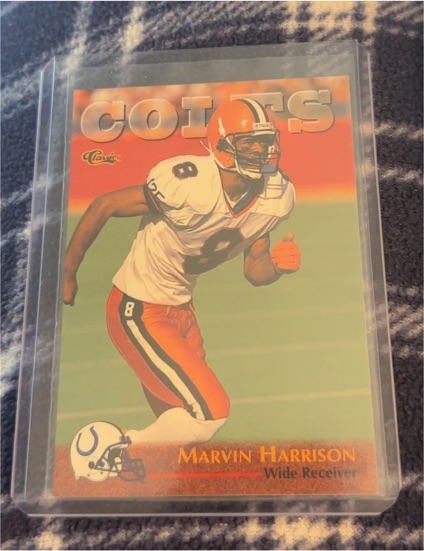 1996 Classic NFL Rookies #88 Marvin Harrison — front