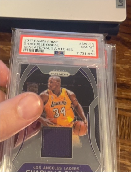 2017 Panini Prizm Sensational Swatches #SW-SN Shaquille O'Neal — front