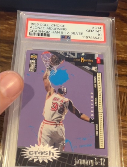 1996 Upper Deck Collector's Choice #C14 Alonzo Mourning You Crash the Game — front