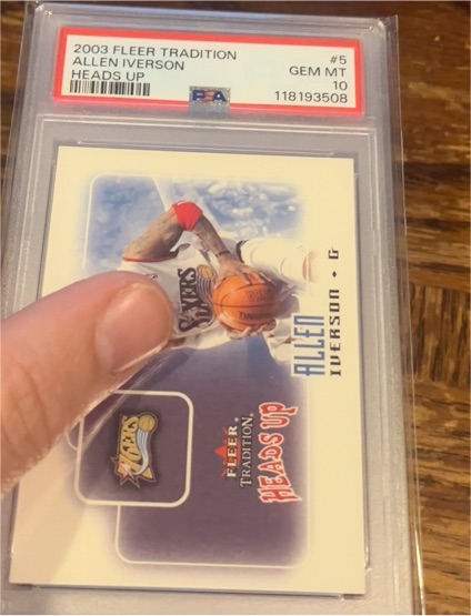 2003 Fleer Tradition #5 Allen Iverson Heads Up — front