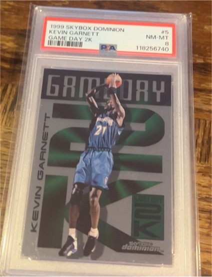 1999 Skybox Dominion Game Day 2K #5 Kevin Garnett — front