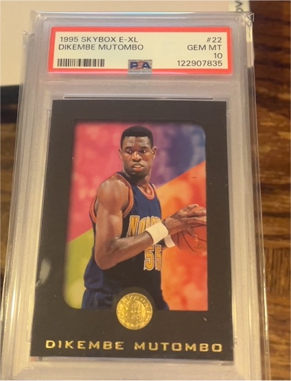 1995 Skybox E-XL #22 Dikembe Mutombo — front
