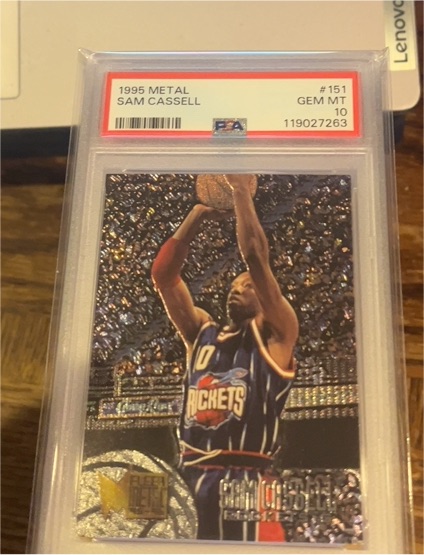 1995-96 Fleer Metal #151 Sam Cassell — front
