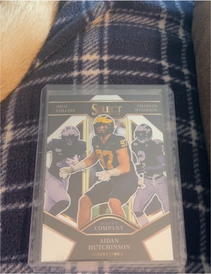 2022 Panini Select Draft Picks Select Company #SC-UM Aidan Hutchinson — front