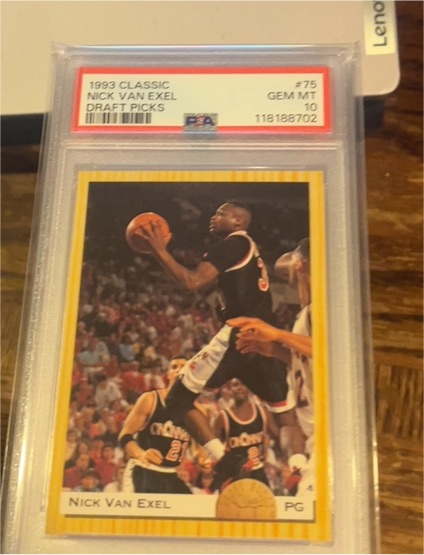 1993 Classic Draft Picks #75 Nick Van Exel — front