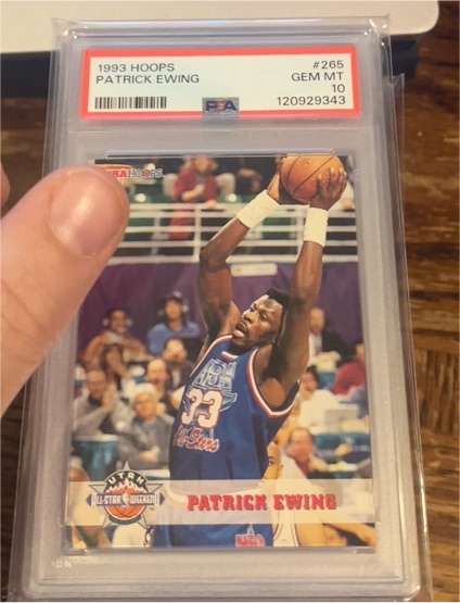 1993 Hoops #265 Patrick Ewing — front