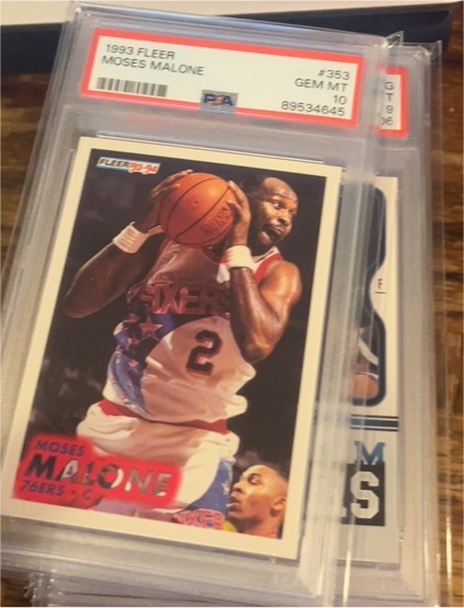 1993-94 Fleer #353 Moses Malone — front