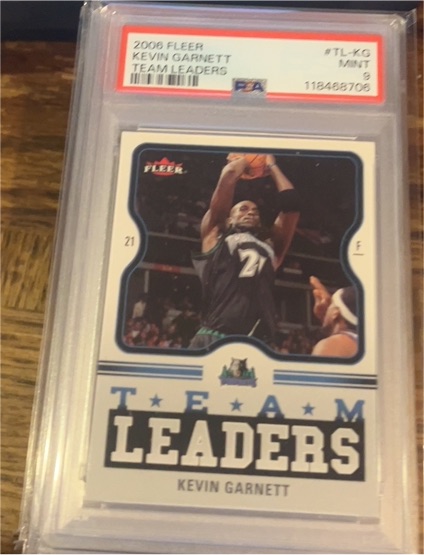 2006-07 Fleer Team Leaders #TL-KG Kevin Garnett — front