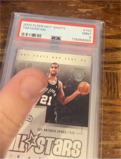 2002 Fleer Hot Shots #157 Tim Duncan — front