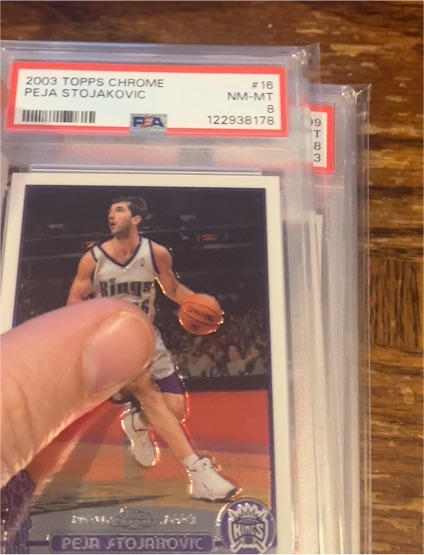 2003 Topps Chrome #16 Peja Stojakovic — front