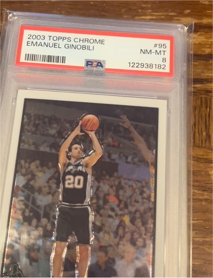 2003 Topps Chrome #95 Emanuel Ginobili — front