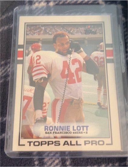 1989 Topps All Pro #9 Ronnie Lott — front