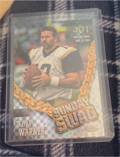 2024 Topps Chrome #SS-14 Kurt Warner Sunday Swag — front
