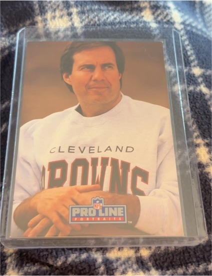 1991 Pro Line Portraits #115 Bill Belichick — front
