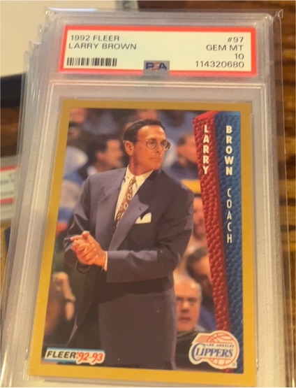 1992 Fleer #97 Larry Brown — front