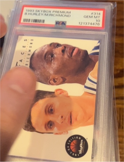 1993 Skybox Premium #314 B. Hurley / M. Richmond — front