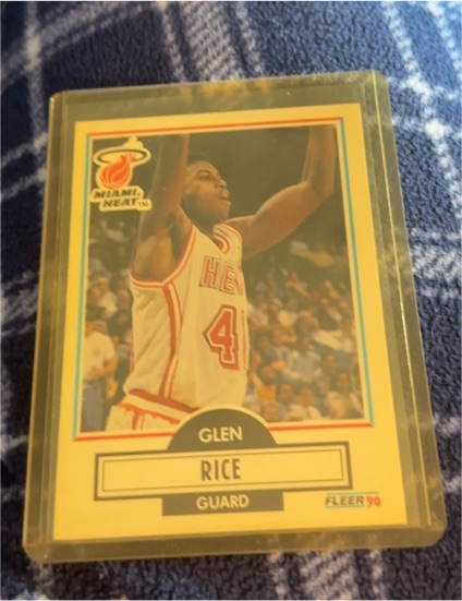 1990 Fleer #101 Glen Rice — front