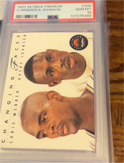 1993 Skybox Premium #300 Chris Webber / Avery Johnson — front