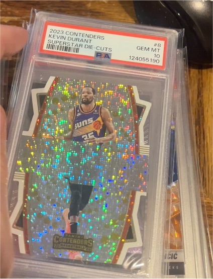 2023-24 Panini Contenders Superstar Die-Cut #8 Kevin Durant — front