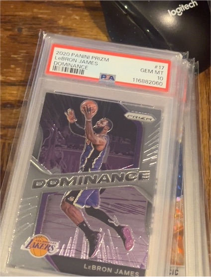 2020 Panini Prizm #17 LeBron James Dominance — front