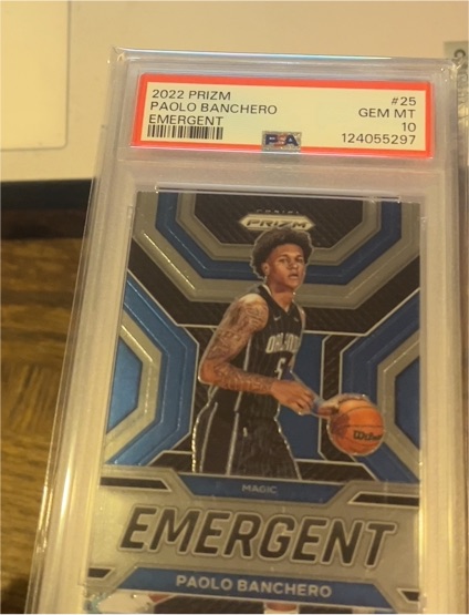 2022 Panini Prizm #25 Paolo Banchero Emergent — front