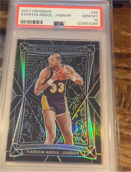 2023 Panini Obsidian #84 Kareem Abdul-Jabbar — front