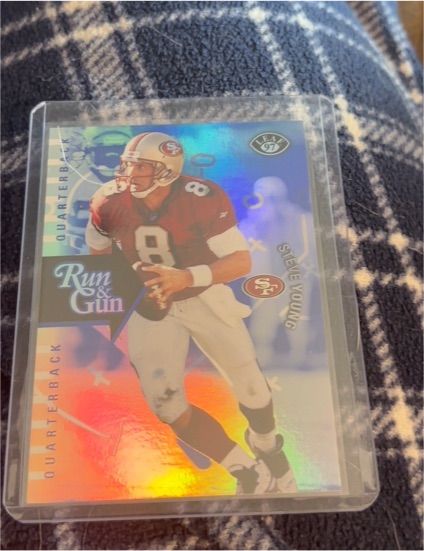 1997 Leaf Run & Gun #14 Steve Young — front