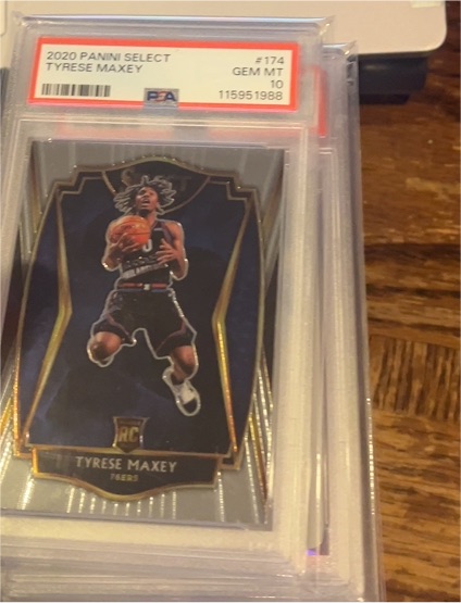 2020 Panini Select #174 Tyrese Maxey — front