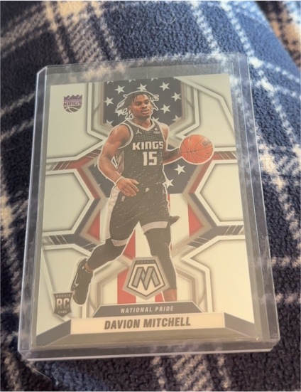 2021-22 Panini Mosaic #254 Davion Mitchell National Pride Rookie — front