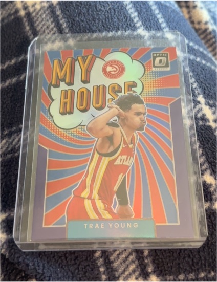 2021-22 Panini Donruss Optic #14 Trae Young My House Atlanta Hawks — front