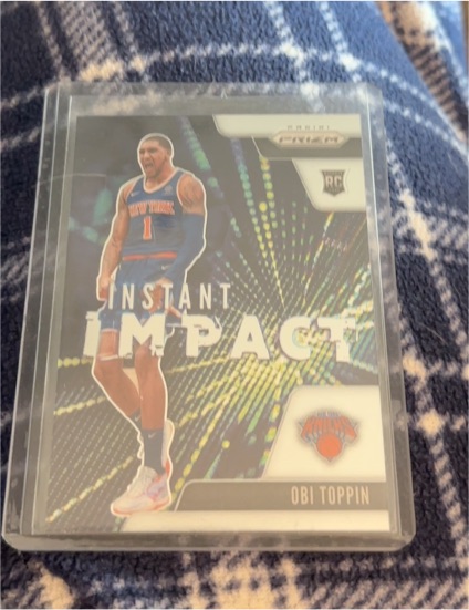2020-21 Panini Prizm #15 Obi Toppin Instant Impact Rookie — front