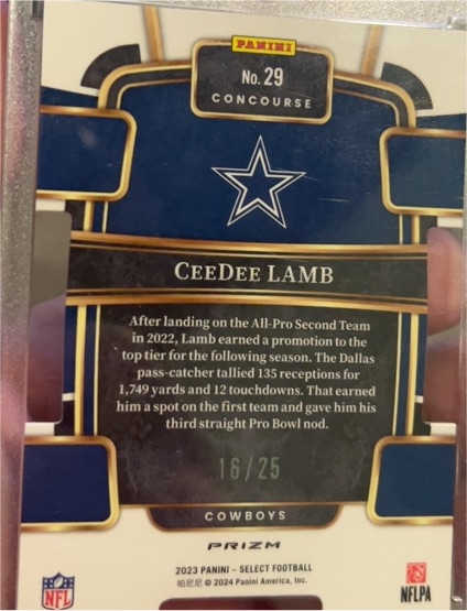 2023 Panini Select Concourse #29 CeeDee Lamb — front
