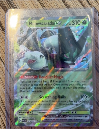 2023 Pokémon TCG Paldea Evolved #015 Meowscarada ex — front