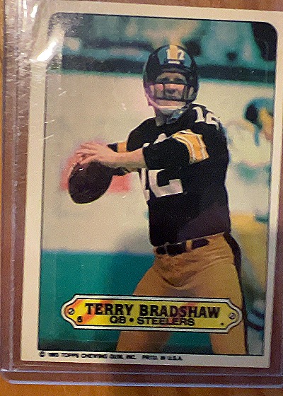 1983 Topps Sticker #5 Terry Bradshaw — front