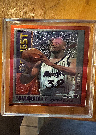 1995-96 Topps Finest #M22 Shaquille O'Neal — front